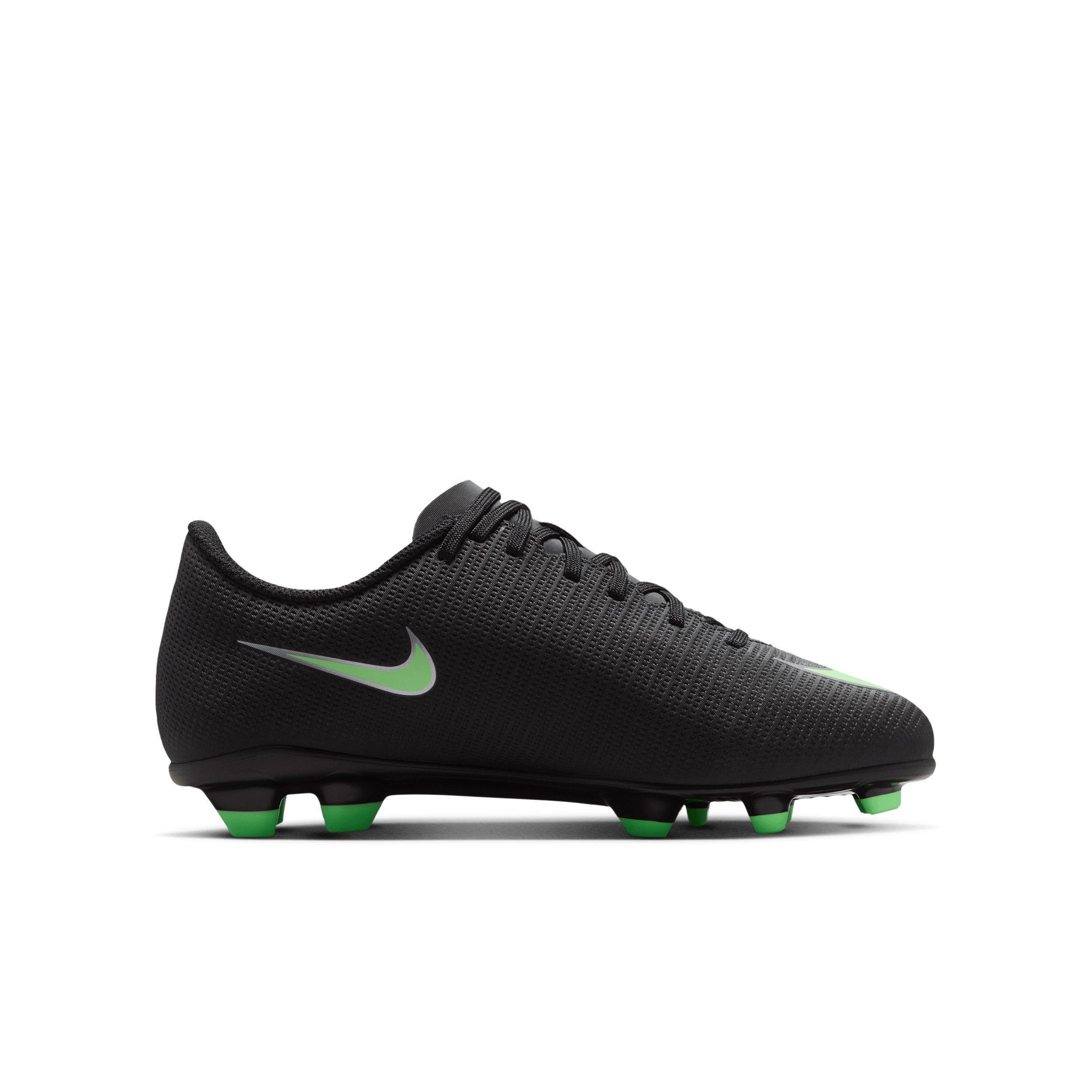 Nike Mercurial Vapor 17 Club MG "Black/Black/Illusion Green" Grade School Kids' Soccer Cleat - BLACK/BLACK/GREEN